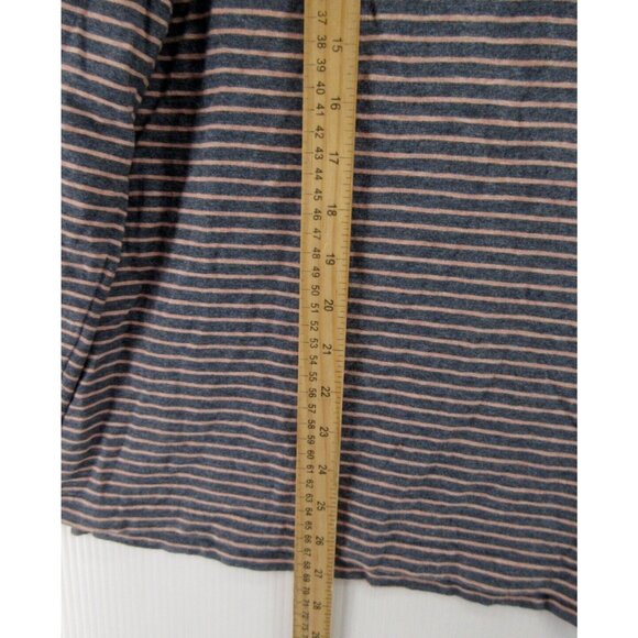 Faherty Polo Shirt Large Pink Pullover Sunset Striped Pocket Cotton - Picture 5 of 11